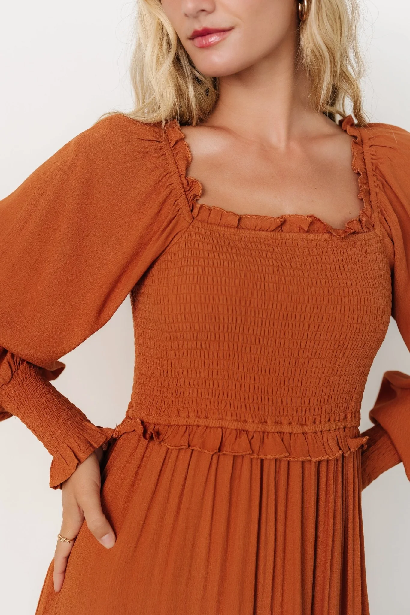 Lana Smocked Maxi Dress with Ruffle Tiers 2 Lana Smocked Maxi Dress with Ruffle Tiers