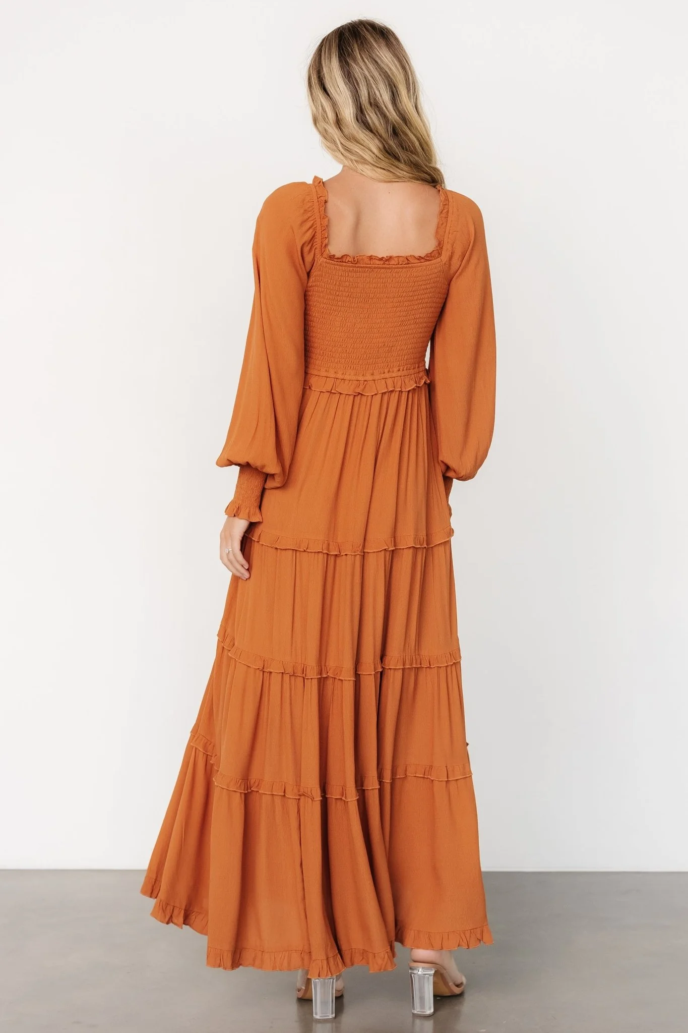 Lana Smocked Maxi Dress with Ruffle Tiers 4 Lana Smocked Maxi Dress with Ruffle Tiers
