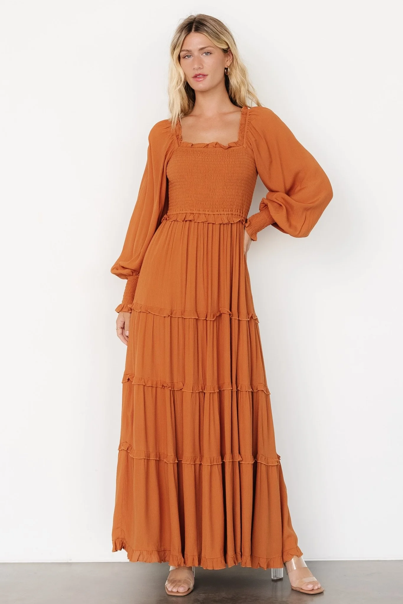 Lana Smocked Maxi Dress with Ruffle Tiers 5 Lana Smocked Maxi Dress with Ruffle Tiers