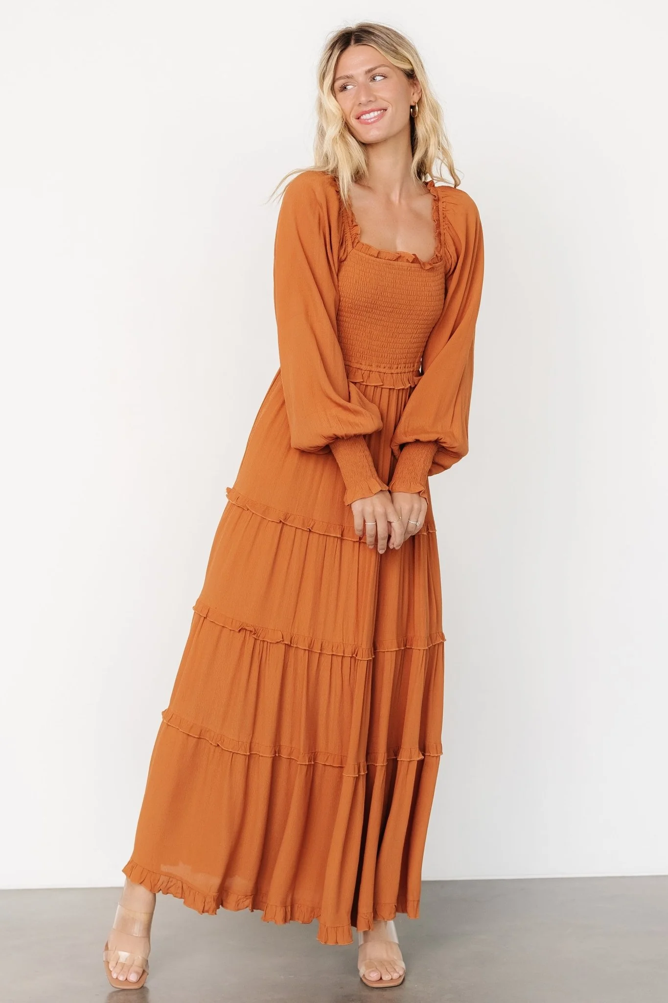 Lana Smocked Maxi Dress with Ruffle Tiers 6 Lana Smocked Maxi Dress with Ruffle Tiers